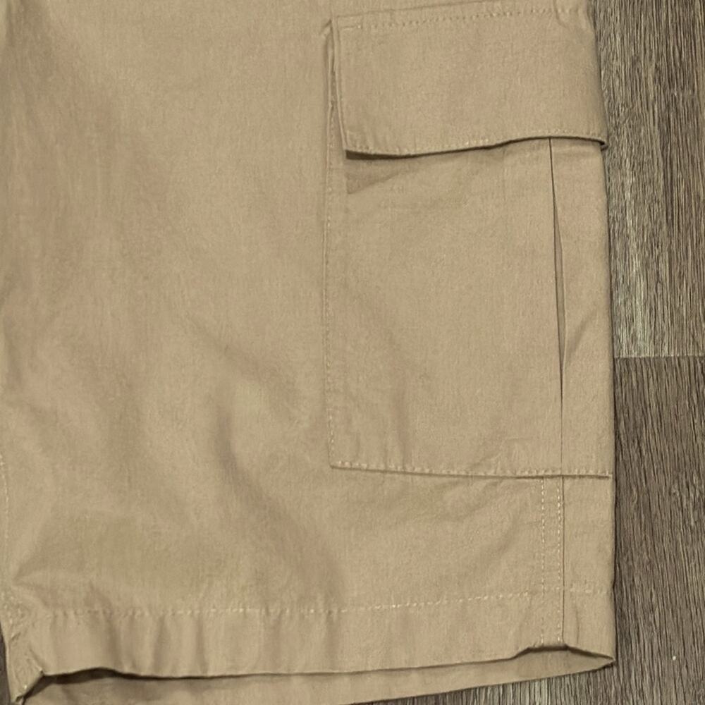 Cargo Shorts men’s BP Small Tan Front Side Pockets 2 Side Velcro Pockets Outdoor - Picture 4 of 13